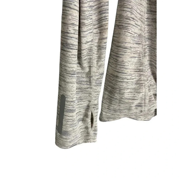 Zyia Split Open Back Long Sleeve Grey-sz Medium - Picture 7 of 8